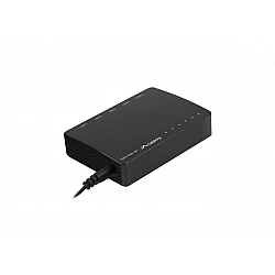 Lanberg DSP2‑1005‑12V 5‑Port 1Gb/s Unmanaged Desktop Switch 12V