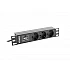 Електрически филтър Lanberg 10"1U 16A 3X 2M, black