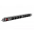 Електрически филтър Lanberg 19"1U 16A 2m, black