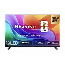 Телевизор Hisense 32" A5S, Full HD QLED, Quantum Dot, HDR, Dolby Audio, Smart TV, Wi‑Fi, 2x HDMI, 2x USB, DVB‑T2/C/S2, черен