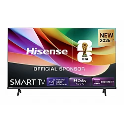 Телевизор Hisense 32" A4S, HD, DLED, DTS Virtual X, Smart TV VIDAA U7, Wi‑Fi, BT, 2x HDMI, 2x USB, DVB‑T2/C/S2, черен
