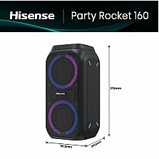 Колонки Hisense Party Speaker 2.0Ch 160W Bluetooth 12h play черни