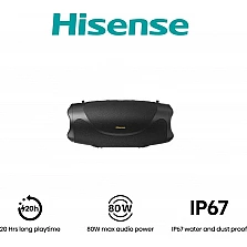 Hisense FlexBoom Bluetooth speaker, 80W, up to 20 h, IP67, ambient light, black