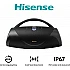 Hisense VoyageBoom Bluetooth speaker, 360W, up to 24 h, IP67, power bank, bass boost, black