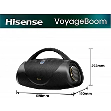 Bluetooth колонка Hisense VoyageBoom, 360W, до 24 ч, IP67, powerbank, bass boost, черна