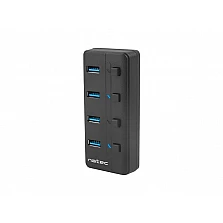 USB hub Natec USB 3.0 Hub Mantis 2 4-Port On/Off With AC Adapter