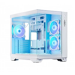 Computer case Chieftec Visio White + Chieftec Iceberg 240 RGB White liquid cooler + Chieftec Vega 850W ATX 3.1 White power supply
