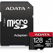 Карта памет ADATA 128GB MicroSDXC UHS-I U3 V30S High (adapter)