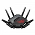 Asus ROG Rapture GT-BE98 Gaming Router Quad-Band Quad-Core 2.6GHz CPU 256MB/2GB Flash/RAM 10G Dual-Port 2.5G Port AiProtection Pro RGB Black