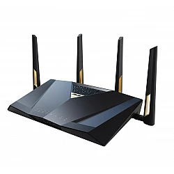 Рутер Asus RT-BE88U Gaming Wireless Dual-Band Quad-Core 2.6GHz 256MB/2GB Flash/RAM 10G SFP+ 2.5G порт AiProtection Pro черен