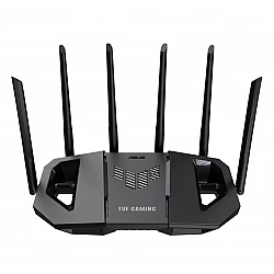 Геймърски рутер Asus TUF Gaming BE6500, Dual‑Band Wi‑Fi 7, 4x 2.5GbE, MLO, Mobile Game Mode, Open NAT, AiMesh