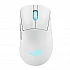 Мишка Asus ROG Keris II Origin Wireless, 65 g, ергономична, 42K оптичен сензор, ROG Micro Switch II, 5 бутона, бяла Moonlight