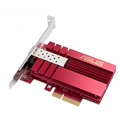 Asus PCIe адаптер XG-C100F 10GBase‑T PCIe SFP+ порт за оптичен трансфер и DAC QoS