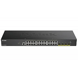 D-Link 24‑port Gigabit Smart Managed switch + 4x 10G SFP+