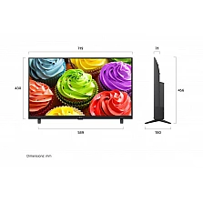 LG 32LB650B3LA TV, 32", HD LED, webOS 26 Smart TV, Wi‑Fi 5, HDR10/HLG, Bluetooth 5.3, black