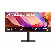 Монитор LG 34U650A-B 34" UltraWide 21:9 IPS Curved WQHD 100Hz HDR10 HDMI DP USB-C черен