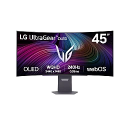 LG 45GX90SA-B Monitor 44.5" OLED UltraGear 21:9 Curved WQHD 240Hz HDR400 0.03ms HDMI DP USB-C Bluetooth Speakers Adjustable