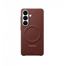 Калъф Samsung S26 Carbon Magnet Case коралово червен