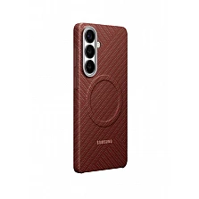 Калъф Samsung S26+ Carbon Magnet Case коралово червен