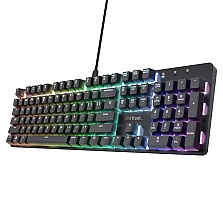 Механична геймърска клавиатура Trust GXT 871 Zora, US, черна