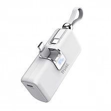 Външна батерия TRUST Pacto 5000 mAh Pocket Powerbank White