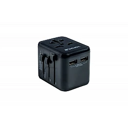 Адаптер Verbatim UTA-01 Universal Travel Adapter 2xUSB-A ports