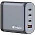 Power supply устройство Verbatim GNC-140 GaN 4 Port 140W USB A/C