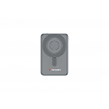 Външна батерия Verbatim Charge ‘n’ Go 2C Power Bank Magnetic Wireless 5000mAh с 2 USB‑C кабела и стойка Grey