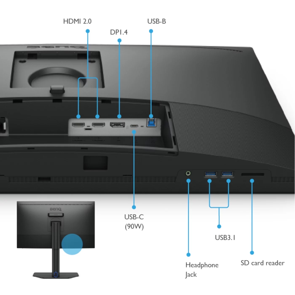 Монитор BenQ SW272U 27 IPS 4K 3840x2160, Photographer Monitor