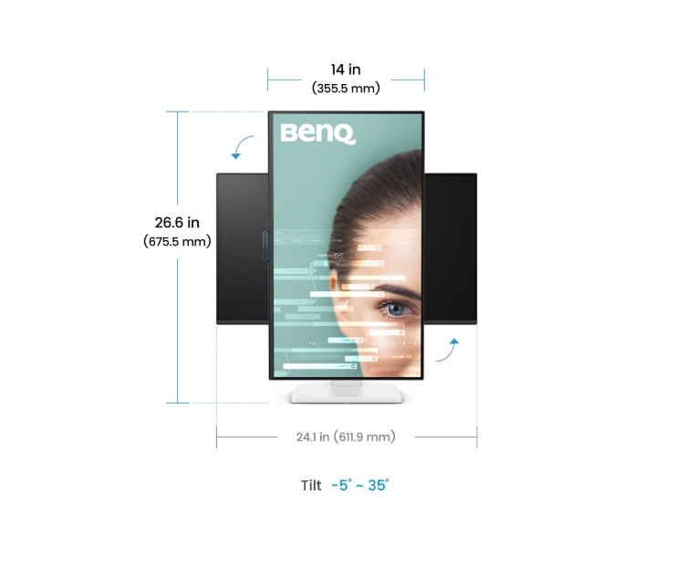 Монитор BenQ GW2790TC 27 WORK & ENTERTAINMENT бял