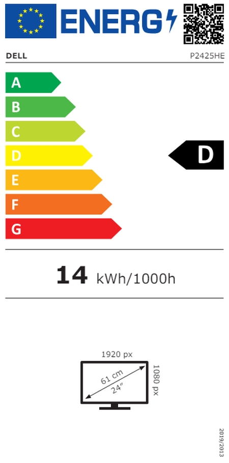 Монитор Dell P2425HE 23.8 Full HD LED 1920x1080 99% sRGB