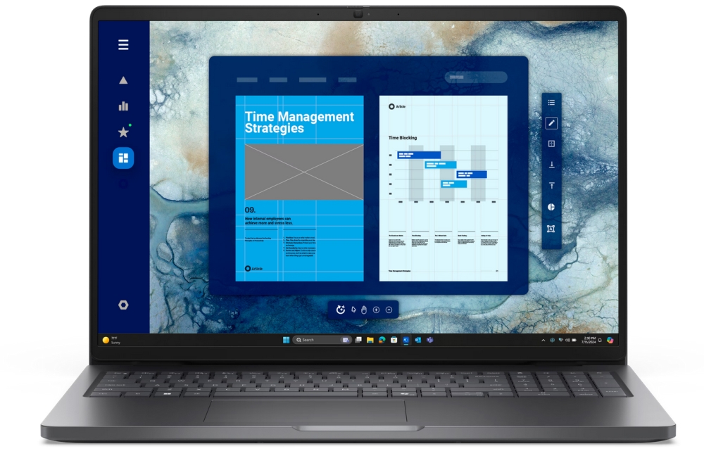 Laptop Dell Pro 16 PC16250 Intel Core 5 120U 16 FHD+ AG 16GB 256GB SSD Integrated Graphics Win11 Pro