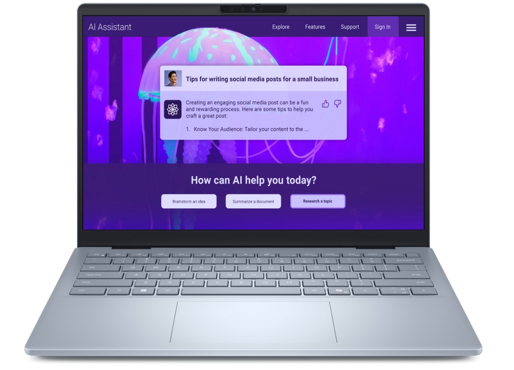 Лаптоп Dell 14 Plus DB14250 Ultra 7 256V 14 2.5K 16GB 512GB SSD Intel Arc Win 11 Home