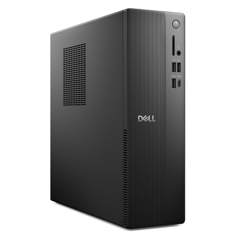 Компютър Dell Slim ECS1250 i3-14100 4 ядра 4.7GHz 12MB 8GB DDR5 4800MT/s 512GB PCIe SSD UHD Wi-Fi 6 клавиатура мишка Ubuntu 180W 3Y BO