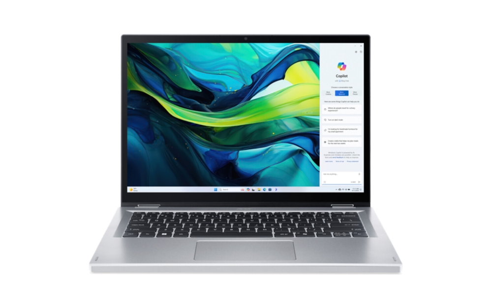 Лаптоп Acer Aspire Go Spin 14 AGSP14‑31PT‑3593 i3‑N355 14 WUXGA Touch 8GB 256GB SSD Win 11 Home