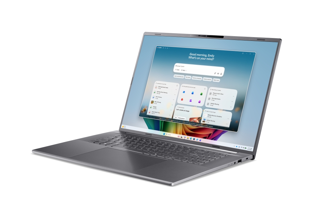Лаптоп Acer Aspire A18‑I71M‑74W1, Core Ultra 7 355, 16 GB LPDDR5X, 512 GB SSD, 18 WUXGA IPS 165Hz, Wi‑Fi 7, Win 11 Home