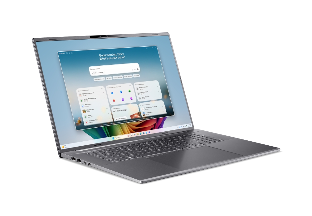 Лаптоп Acer Aspire A18‑I71M‑74W1, Core Ultra 7 355, 16 GB LPDDR5X, 512 GB SSD, 18 WUXGA IPS 165Hz, Wi‑Fi 7, Win 11 Home