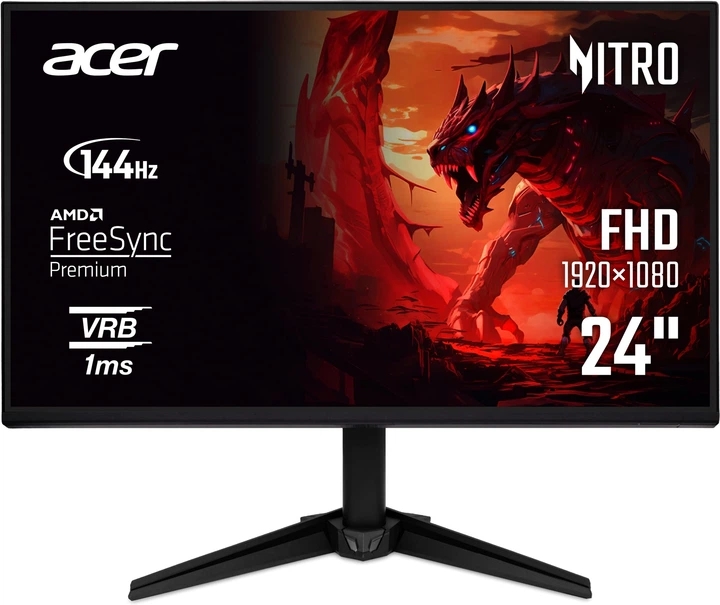 Acer Nitro QG241YP6bmipx 23.8 FHD IPS 144Hz 1ms FreeSync Monitor Black