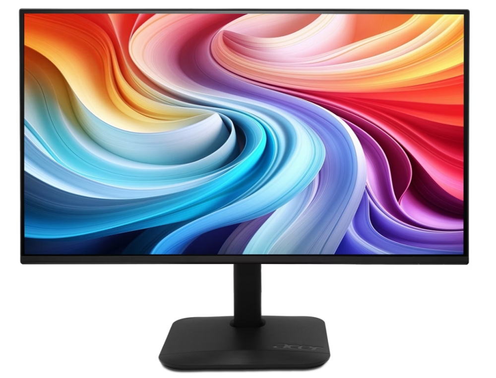 Acer KB272P6bi Monitor 27 FHD IPS ZeroFrame 144Hz 1ms FreeSync HDMI VGA Speakers Adjustable Black