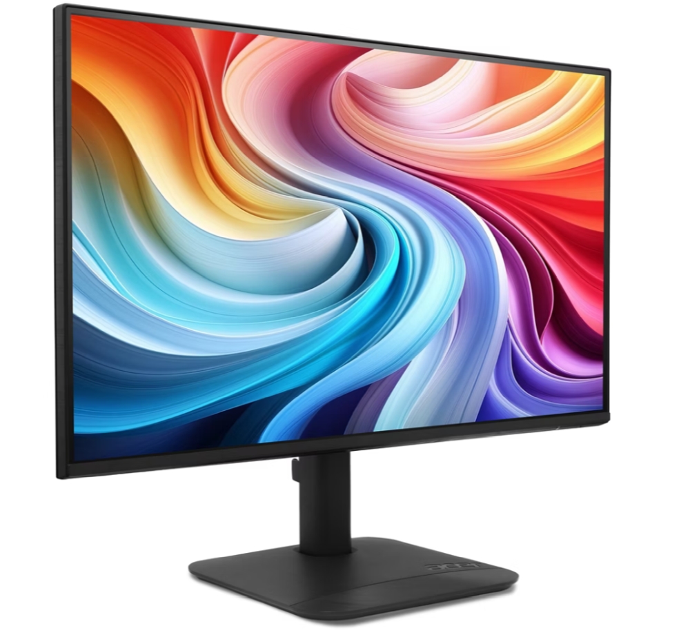 Acer KB272P6bi Monitor 27 FHD IPS ZeroFrame 144Hz 1ms FreeSync HDMI VGA Speakers Adjustable Black