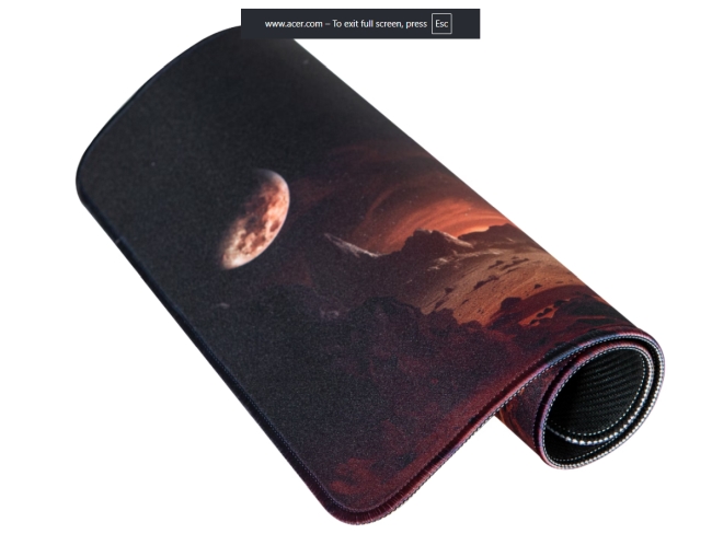 Подложка за мишка Acer Nitro Mousepad 360x260x2mm NMP450 размер M