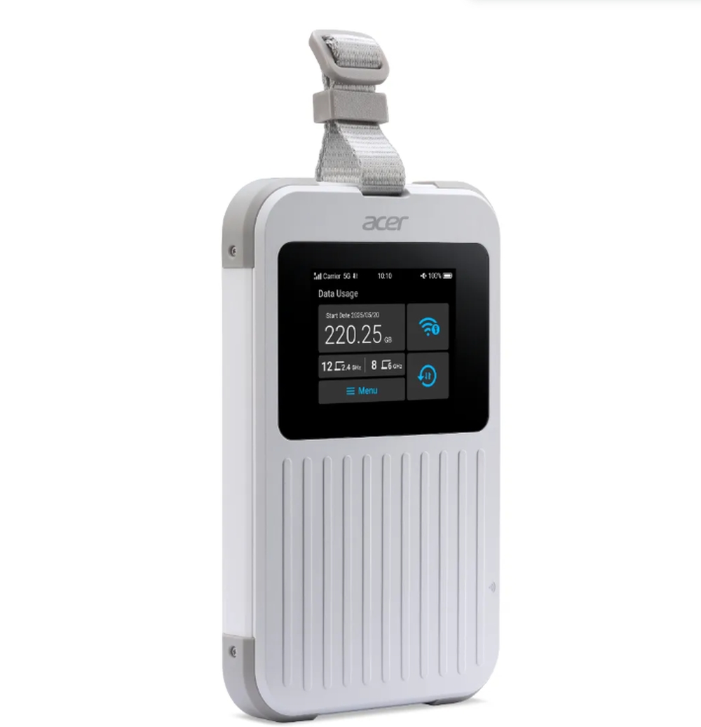 Acer Wi‑Fi 5G Mobile Hotspot Nano SIM eSIM 6GHz 8000mAh IP68