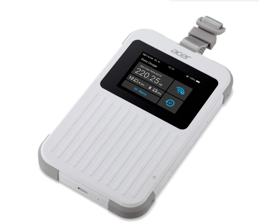 Acer Wi‑Fi 5G Mobile Hotspot Nano SIM eSIM 6GHz 8000mAh IP68