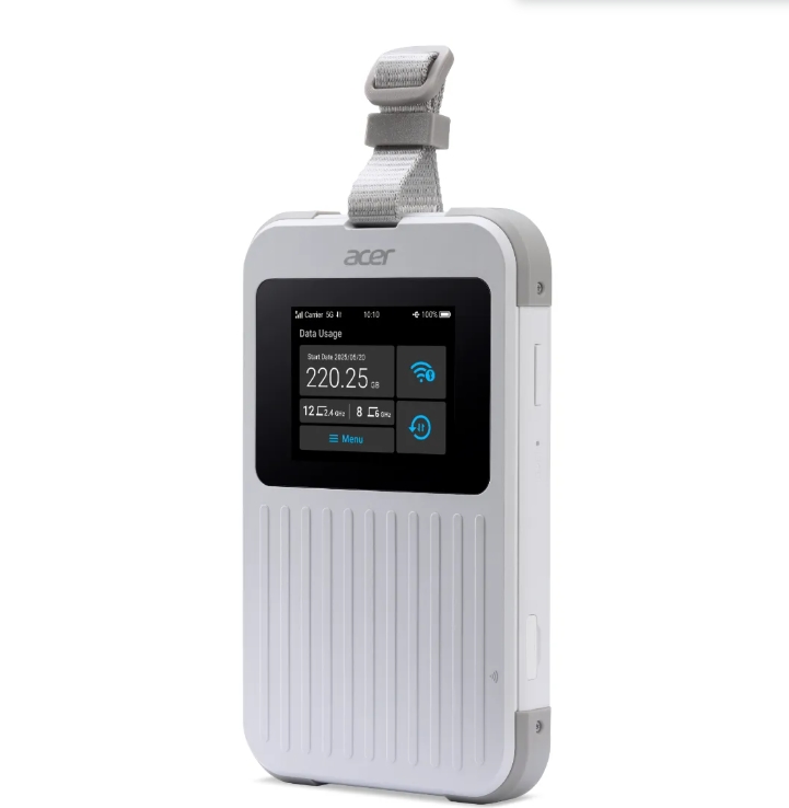 Acer Wi‑Fi 5G Mobile Hotspot Nano SIM eSIM 6GHz 8000mAh IP68