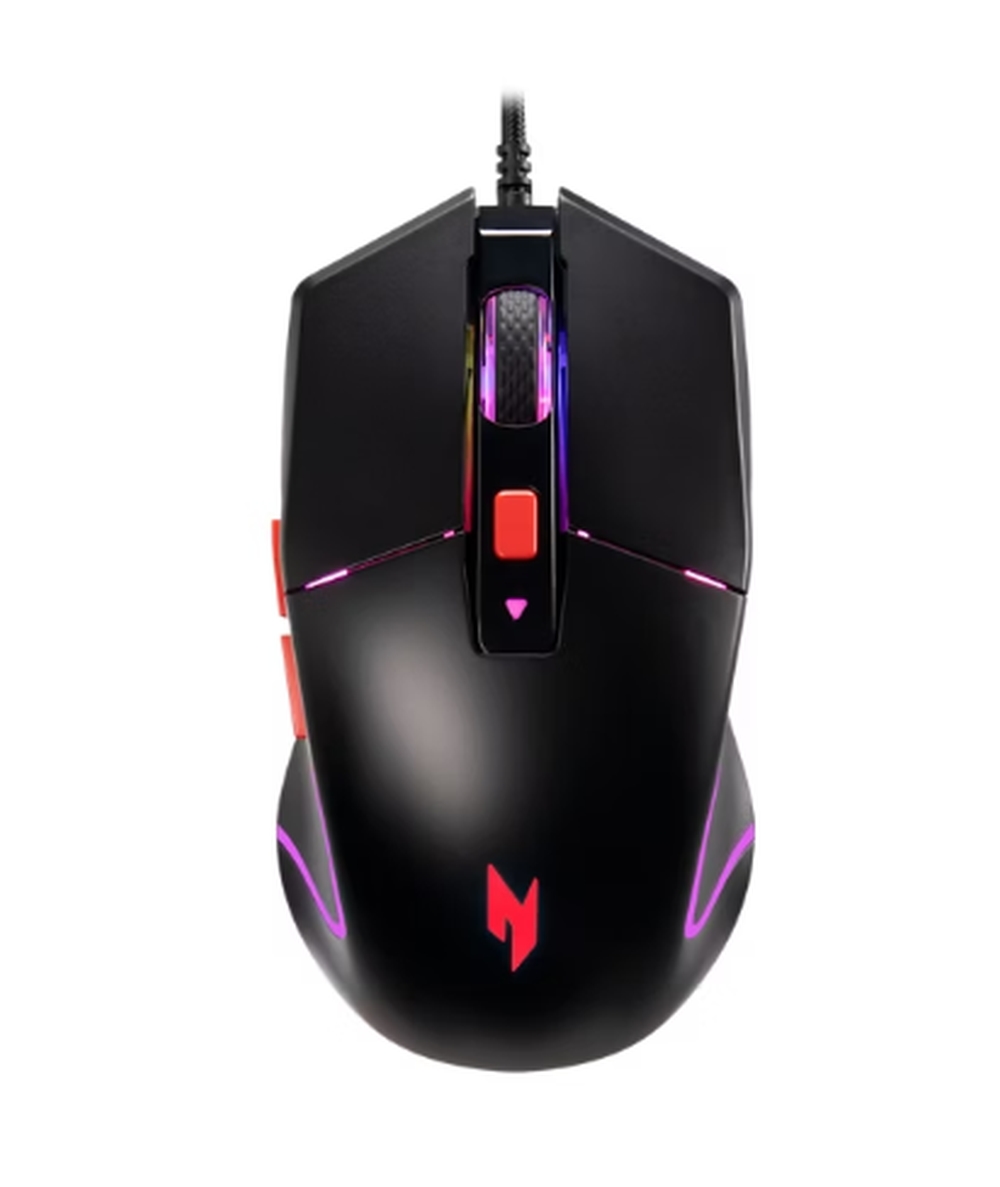 Аксесоар Acer Nitro Mouse NMW100 Black, Up to 7200 dpi, Wired, 6 buttons, Retail Pack