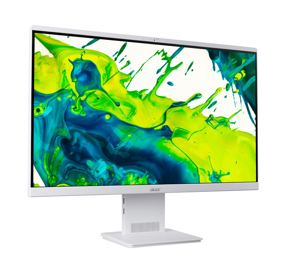 Компютър Acer Aspire S27-B 27 AiO FHD IPS 144Hz Intel Core Ultra 5 115U 16GB DDR5 1TB SSD Intel Arc Graphics WiFi 7 BT 5.4 No OS White