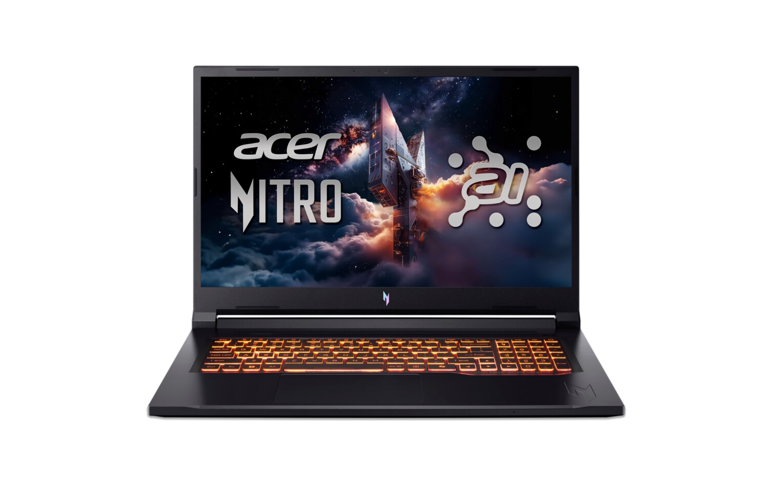 Gaming лаптоп Acer Nitro V17 NG-ANV17-41-R14D Ryzen 7 260 AI 17.3 FHD 144Hz 16GB DDR5 1TB SSD RTX 4050 6GB Win 11 Home черен