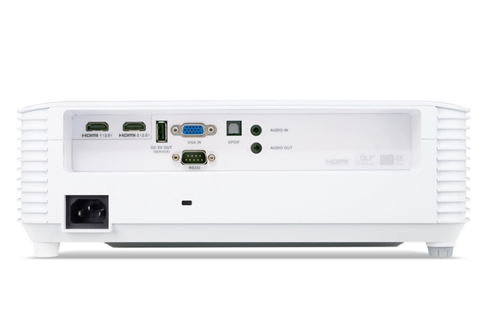 Мултимедиен проектор Acer Projector X1827 UHD 4K 3840x2160 4000 ANSI Lumens, 3D