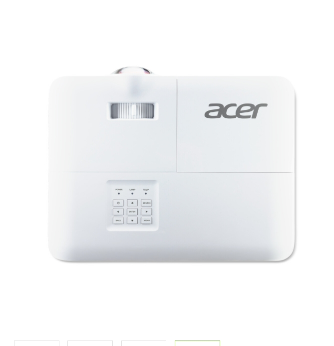 Мултимедиен проектор Acer S1287 DLP Short Throw XGA 4000 ANSI 2x HDMI USB Speakers бял