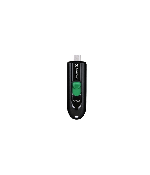 USB памет Transcend 512GB, USB3.2, Pen Drive, Type-C, Capless, Black
